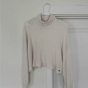 Hollister Off-White Cowl Neck Sweater